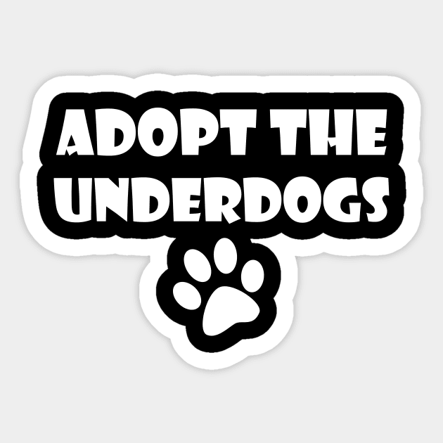 Ho-Bo Care Boxer Rescue (Colorado) - Adopt The Underdogs Sticker by mo designs 95